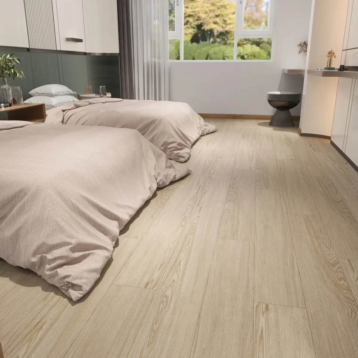 Champagne Oak hybrid flooring, 7mm