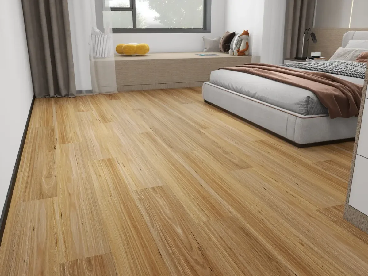 Light Spotted Gum hybrid flooring, 7mm